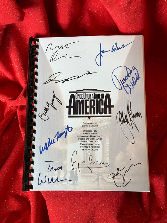 Once Upon A Time In America Signed Movie Script, Birthday Gift, Movie Gift, Film, Screenplay, De Niro, PLEASE NOTE: Very Thick Script !!