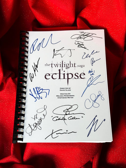 TWILIGHT ECLIPSE Signed Movie Script, Movie Present, Birthday Gift, Movie Gift, Film Script, Screenplay, Autograph, Stocking filler