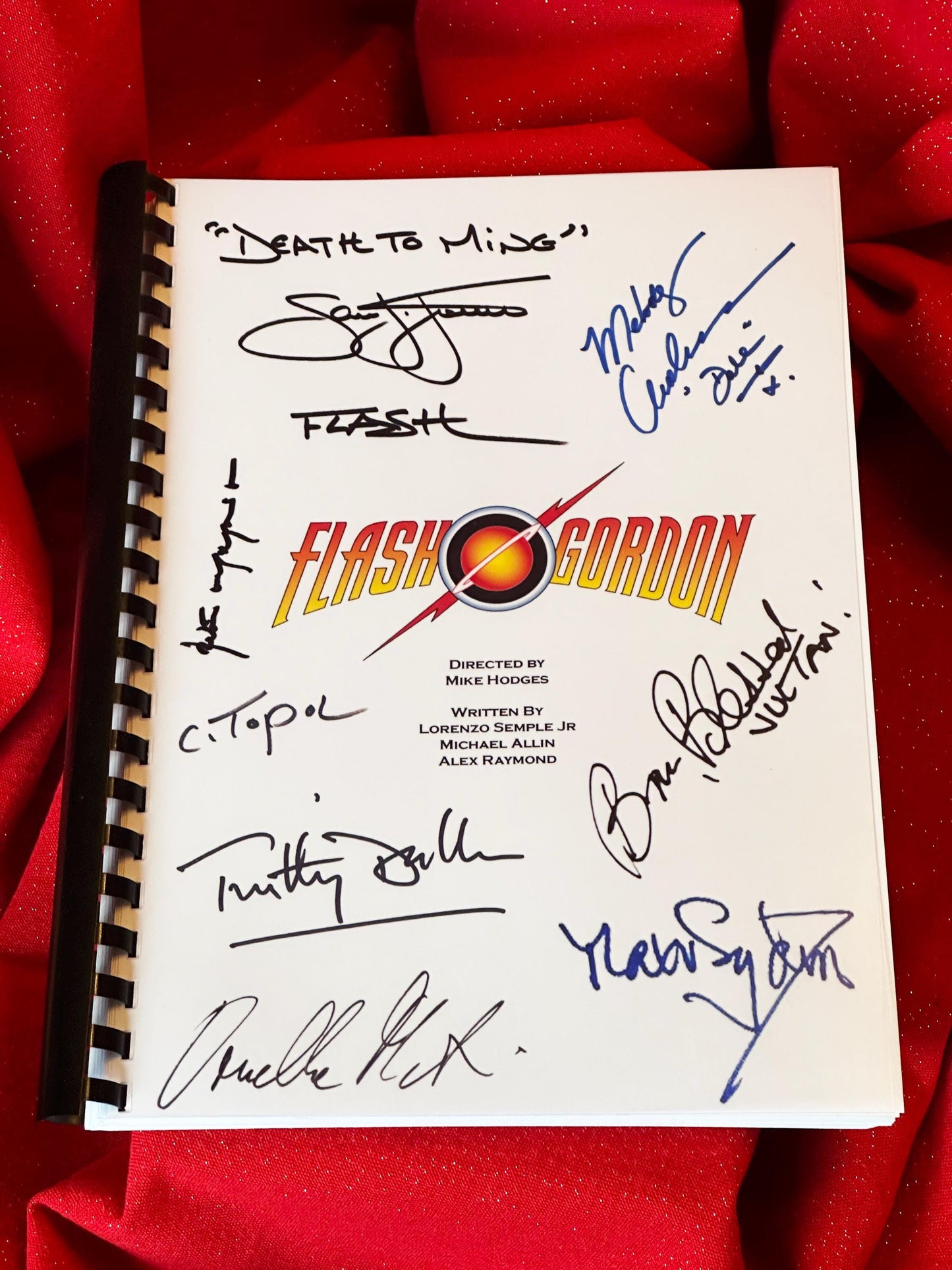 FLASH GORDON Signed Movie Script, Birthday Gift, Movie Gift, Film Script, 80's, 1980's