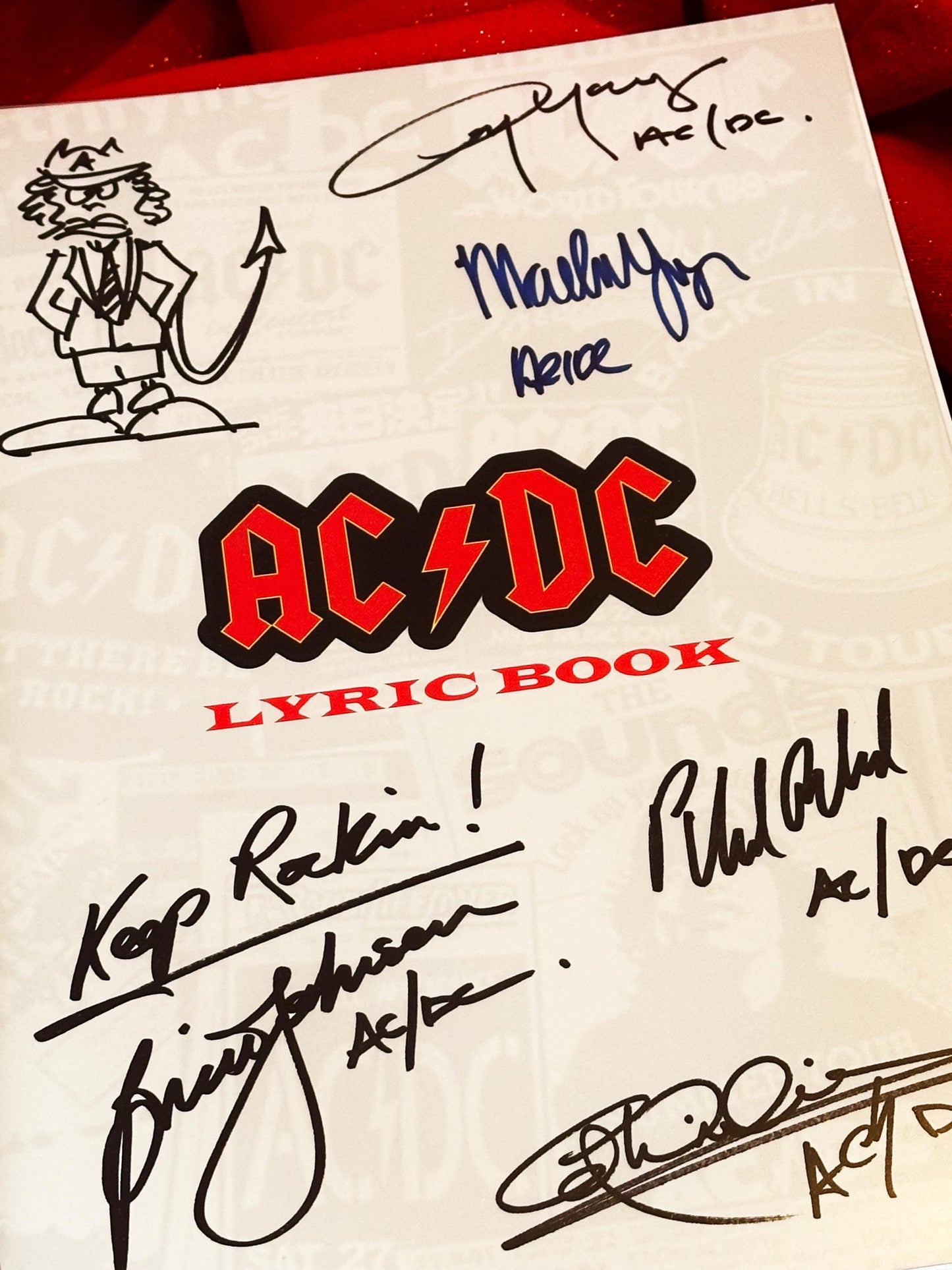 AC/DC Lyric Book, Birthday Gift, Movie Gift, Songs, Rock, ACDC, Heavy Metal, Band