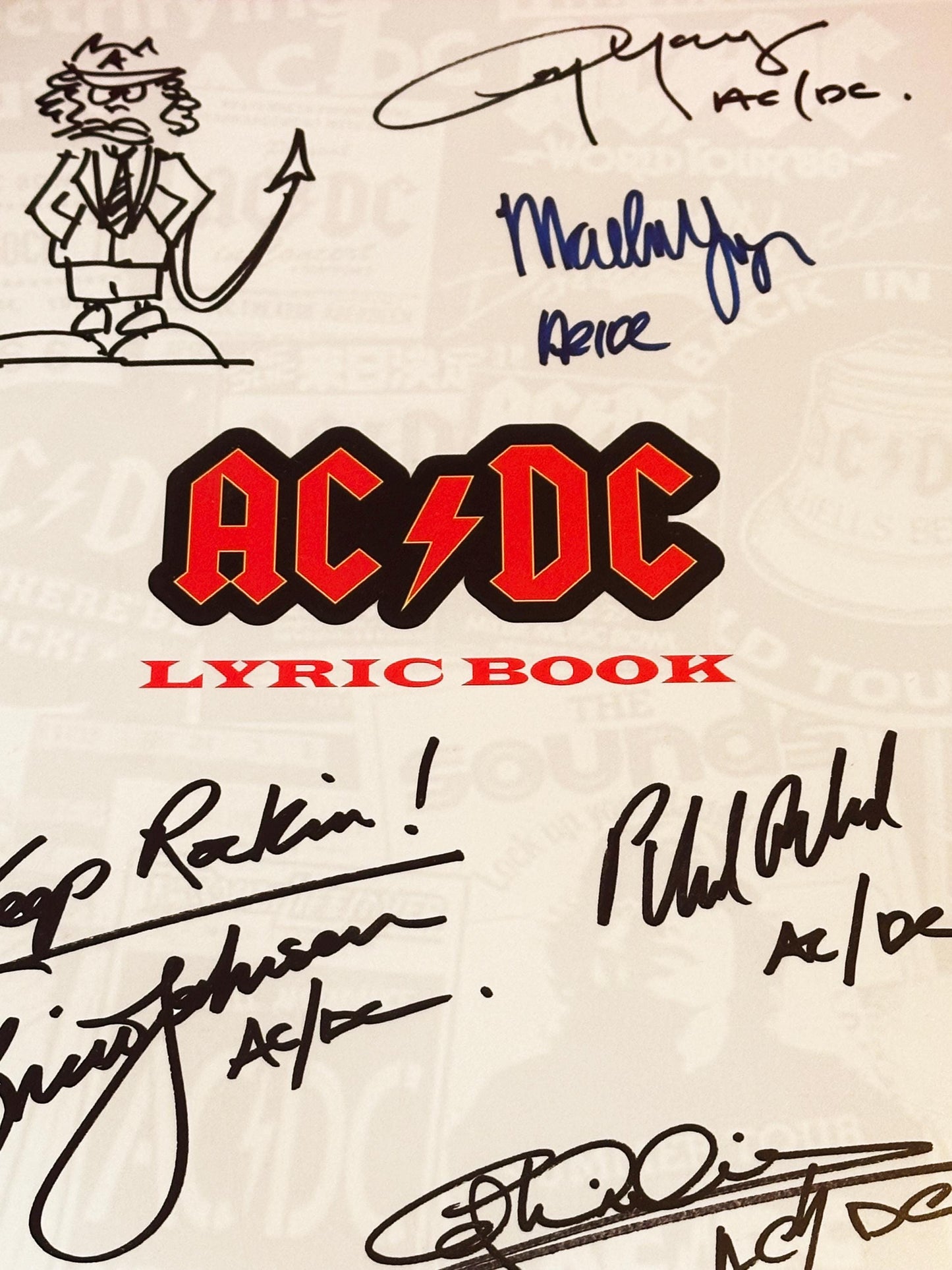 AC/DC Lyric Book, Birthday Gift, Movie Gift, Songs, Rock, ACDC, Heavy Metal, Band