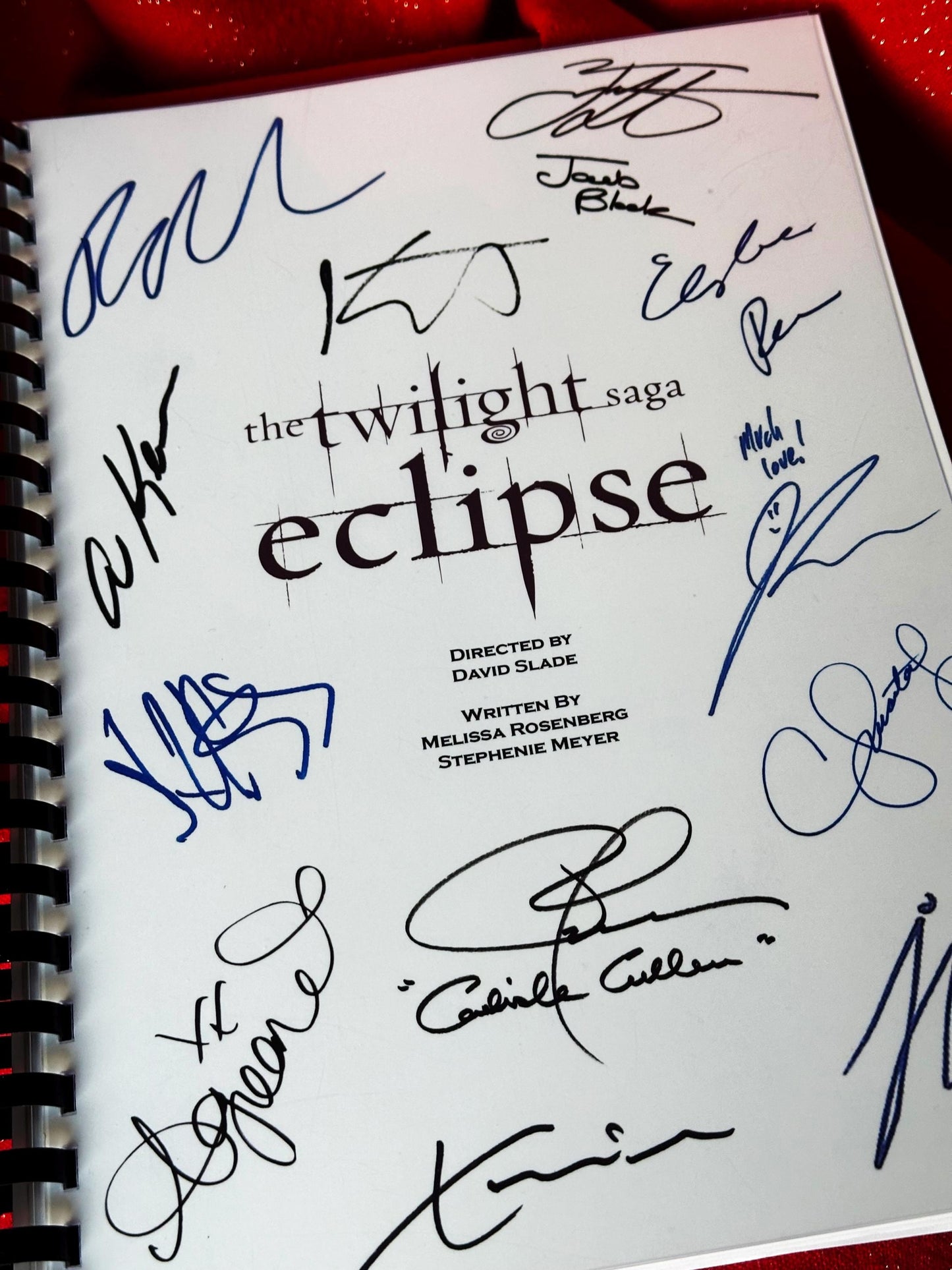 TWILIGHT ECLIPSE Signed Movie Script, Movie Present, Birthday Gift, Movie Gift, Film Script, Screenplay, Autograph, Stocking filler