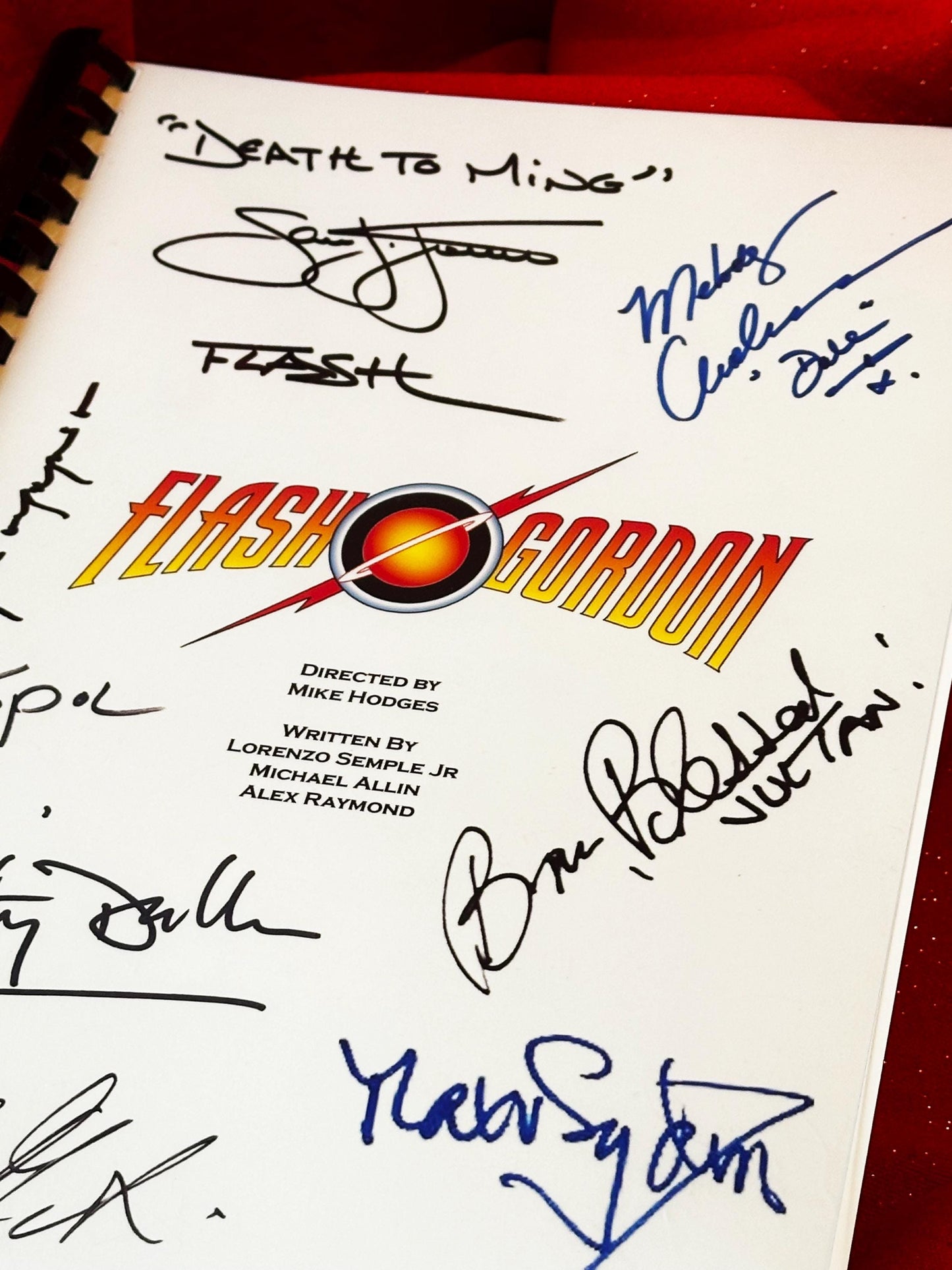 FLASH GORDON Signed Movie Script, Birthday Gift, Movie Gift, Film Script, 80's, 1980's